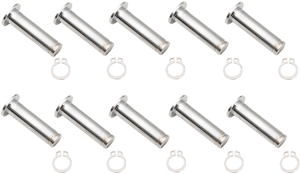 Drag Specialties - Pivot Pins - Lever - 10 Pack - Chrome - Pivot Pin/Clip Kit - 74114 Drag Specialties - Pivot Pins - Lever - 10 Pack - Chrome - Pivot Pin/Clip Kit - 74114