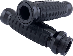 Drag Specialties - Grips - Grenade - TBW - Matte Black - Grenade Grips - H17-05C6MBT