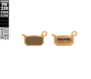 Galfer - Brake Pads Sintered Fd230g1396 - FD230G1396 Galfer - Brake Pads Sintered Fd230g1396 - FD230G1396