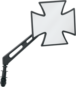 Drag Specialties - Cross Mirror - Air Stem - Black - Maltese Mirror - M60-6509