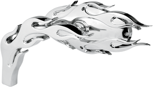 Arlen Ness - Mirror - Chrome - Left - Micro-Mirror  Flamed - 13-070