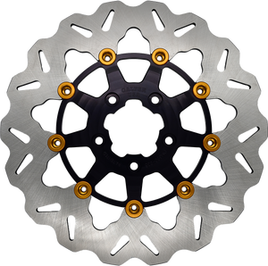 Galfer - Rotor 11.5" Floating Wave Fr Black/gold Buttons - DF680CW-B-G Galfer - Rotor 11.5" Floating Wave Fr Black/gold Buttons - DF680CW-B-G