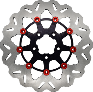 Galfer - Rotor 11.8"floating Wave Fr Black/red Buttons - DF835CW-B-R Galfer - Rotor 11.8"floating Wave Fr Black/red Buttons - DF835CW-B-R