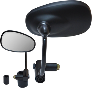 Parts Unlimited - Mirror - Bar End - Oval - 7/8" - Bar-End Mirror  Oval - 17013