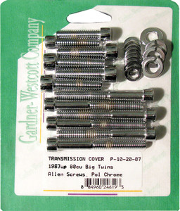 Gardnerwestcott - Transmission Side Cover Set 87-06 Big Twin 5 Speed Models - P-10-20-07 Gardnerwestcott - Transmission Side Cover Set 87-06 Big Twin 5 Speed Models - P-10-20-07