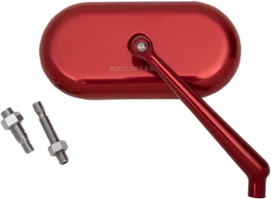 Arlen Ness - Oval Mirror - Red - Right - Mirror - 13-179