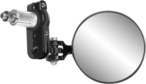 Parts Unlimited - Round Bar End MIrror - Bar End Mirror - 98001
