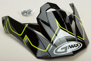 Gmax - Visor W/screws Step Mx-86 Hi-vis Yellow - G086019
