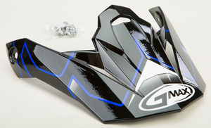 Gmax - Visor W/screws Step Mx-86 Black/blue - G086039
