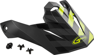 Gmax - Visor W/screws Fame Mx-86 Matte Dark Grey/hi-vis - G086071
