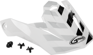 Gmax - Visor W/screws Fame Mx-86 White/silver/grey - G086072