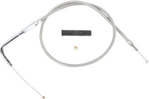 Drag Specialties - Throttle Cable - 37" - Braided - Stainless Braided Throttle Cable - 5332506B