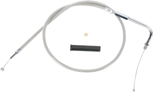 Drag Specialties - Throttle Cable - 35" - Braided - Stainless Braided Throttle Cable - 5330902B