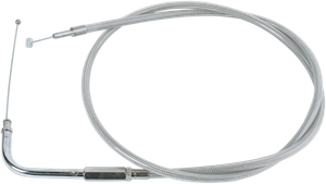 Drag Specialties - Throttle Cable - 39-1/2" - Braided - Stainless Braided Throttle Cable - 5331100B