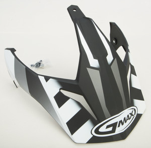 Gmax - Visor W/screws Trekka Gm-11 Matte Black/white - G011056