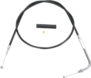 Drag Specialties - Throttle Cable - 44" - Vinyl - Black Vinyl Throttle/Idle Cable - 4330544B