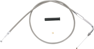 Drag Specialties - Throttle Cable - 44" - Braided - Stainless Braided Throttle Cable - 5330544B