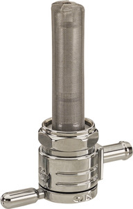 Golan - 22mm Petcock Straight Chrome 5/16 Hose - 76-312S-CS Golan - 22mm Petcock Straight Chrome 5/16 Hose - 76-312S-CS