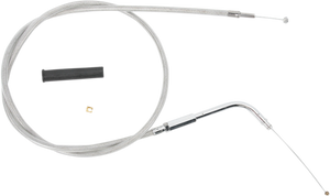 Drag Specialties - Idle Cable - 46" - Braided - Stainless Braided Idle Cable - 5342106B