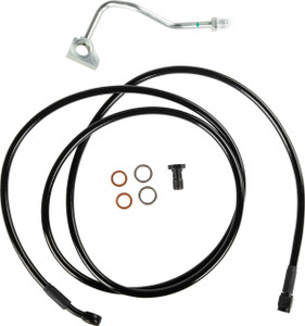 Goodridge - Premium Abs Brakeline Kit Blk +4 All Flh/flt Exc Flrtx/s 14- - HD0127-1FPBK+4