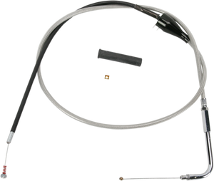 Drag Specialties - Idle Cable - Cruise - 48" - Braided - Stainless Braided Idle Cable - 5343204B