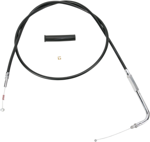 Drag Specialties - Idle Cable - 50" - Vinyl - Black Vinyl Throttle/Idle Cable - 4341150B