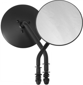 Harddrive - 4" Round Mirror Black Right Side - 153084