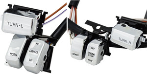 Harddrive - Hbar Switch Kit Chr/ Blk Lettr 1996-06 W/out Cruise Cntrl - 370304