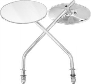 Harddrive - Oval Mirror Chrome Long Stem - 153080 Harddrive - Oval Mirror Chrome Long Stem - 153080