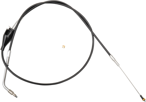 La Choppers - Idle Cable - 12" - 14" - Black - Black Vinyl Braided Handlebar Idle Cable - LA-8100ID13B