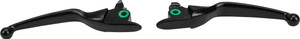 Harddrive - Smooth Black Lever Set Flt 17-up Except Tri Glide - 53885