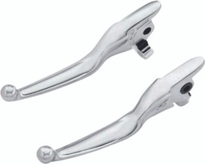 Harddrive - Smooth Chrome Lever Set Flt 17-up Except Tri Glide - 53884