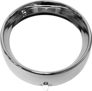 Harddrive - Frenched Headlight Trim Ring Chrome 7 Tab Style - 38-048