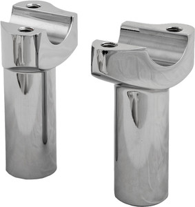 Harddrive - H-bar Risers 3-1/2" Straight Chrome - 04-517