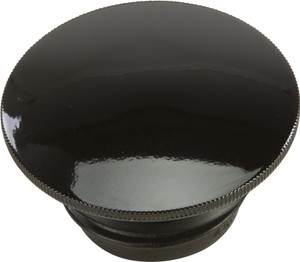 Harddrive - Gas Cap Screw-in Smooth Vented Gloss Black `96-20 - 12772