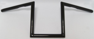 Harddrive - Z-bar One Inch Dimpled 10 Inch Gloss Black - 21-234GB
