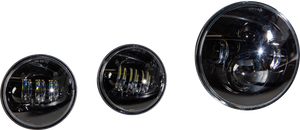 Harddrive - Led Headlight/passing Lamp Set Black - 820-0366