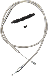 La Choppers - Clutch Cable - Mini Ape Hanger Handlebars - Stainless Steel - Stainless Steel Braided Clutch Cable - LA-8010C08