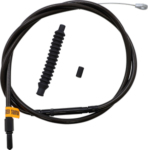 La Choppers - Clutch Cable - 12" - 14" Ape Hanger Handlebars - Midnight - Midnight Braided Clutch Cable  - LA-8010C13M