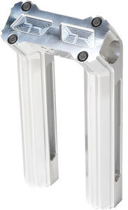 Hofmann Designs - H/d Billet Risers 8" Raw Kickback - HDB-1013R