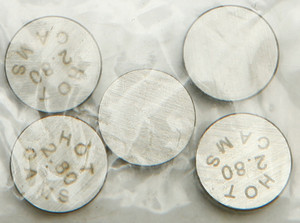 Hot Cams - Valve Shims 10.00x2.80mm 5/pk - 5PK1000280