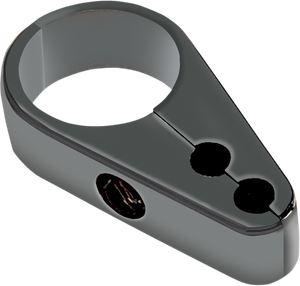 Drag Specialties - Cable Clamp - Dual Throttle - Die-Cast - 1-1/4" Frame - Black - Die-Cast Cable Clamp - 11-0275GB
