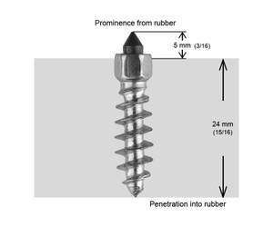 Igrip - 1"-25mm Standard Screw Studs Qty 150 - ST-25150R