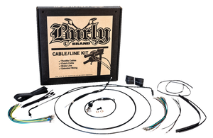 Burly Brand - Control Kit - 12" Ape Hanger - Rebel - Extended Cable Kit - B30-1307