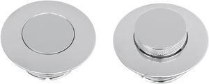 Drag Specialties - Cap - Large - Vented Pop-Up - Chrome - Pop-Up Gas Cap - T03-0336-A