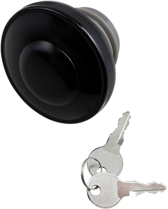 Drag Specialties - Gas Cap - Vented Locking - Black - Screw-In Locking Gas Cap  Vented - 03-0320AB-A
