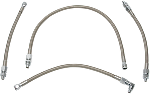 Drag Specialties - Oil Line Kit - Stainless Steel - Softail - Stainless Steel Braided Oil Line Kit - 606002 Drag Specialties - Oil Line Kit - Stainless Steel - Softail - Stainless Steel Braided Oil Line Kit - 606002