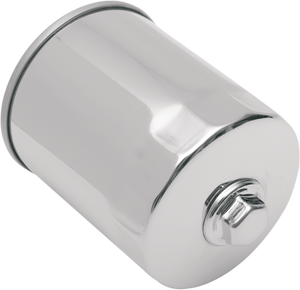 Drag Specialties - Magnetic Ring Oil Filter with Nut - Chrome - 3 1/4" - Magnetic Ring Oil Filter - 14-0003HPK-BX18