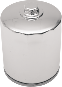 Drag Specialties - Magnetic Ring Oil Filter with Nut - Chrome - 3-1/4" - Magnetic Ring Oil Filter - 14-0020HPK-BX18