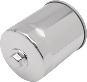 Drag Specialties - Oil Filter with Nut - Chrome - Spin-On Oil Filter - 14-0003K-BX18